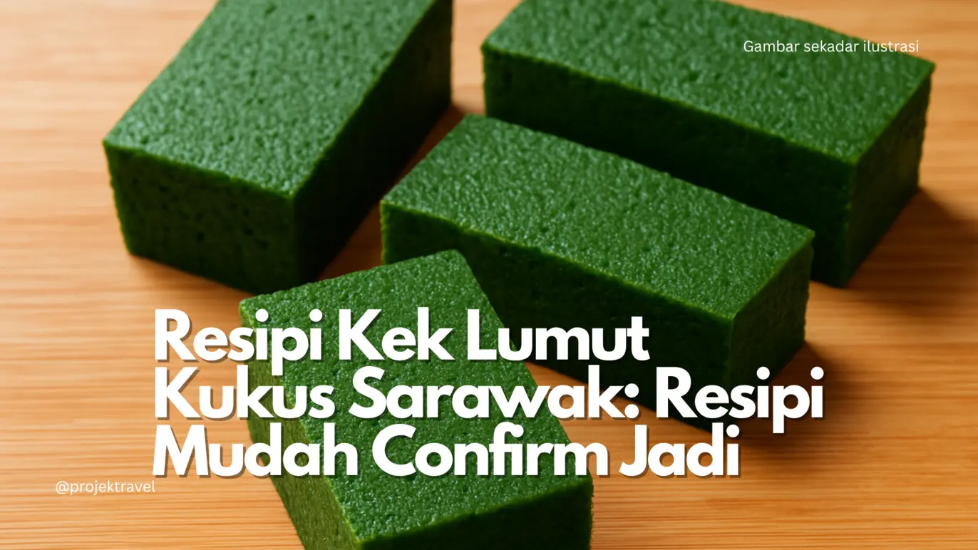 Resipi Kek Lumut Kukus Sarawak
