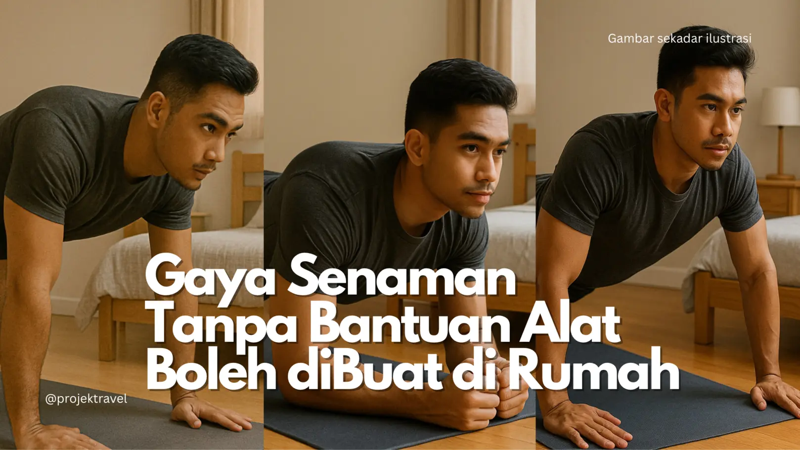 Senaman Tanpa Alat di Rumah