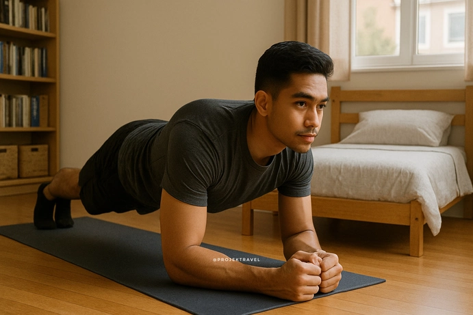 plank, Senaman Tanpa Alat di Rumah