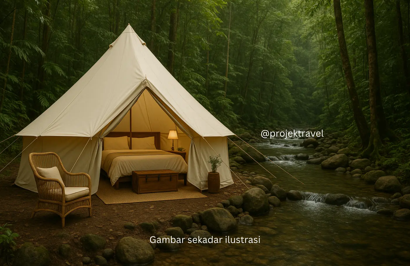 Glamping mewah, Glamping vs Camping