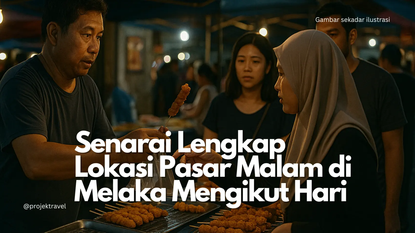 Senarai Lokasi Pasar Malam Melaka 2025 Mengikut Hari