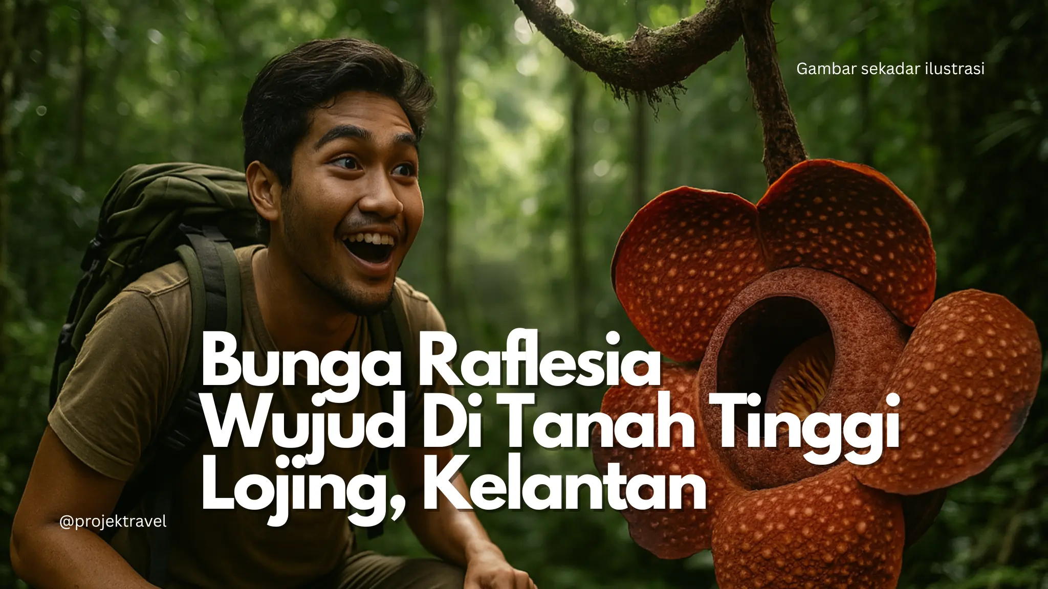 Bunga Raflesia di Tanah Tinggi Lojing Kelantan