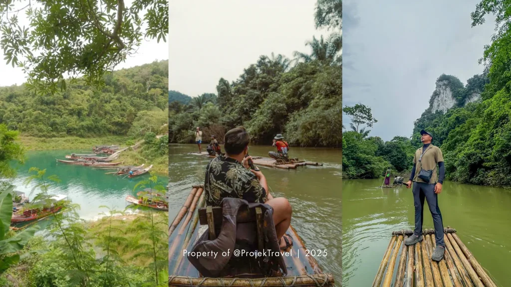 Bamboo Rafting di Khao Sok National Park