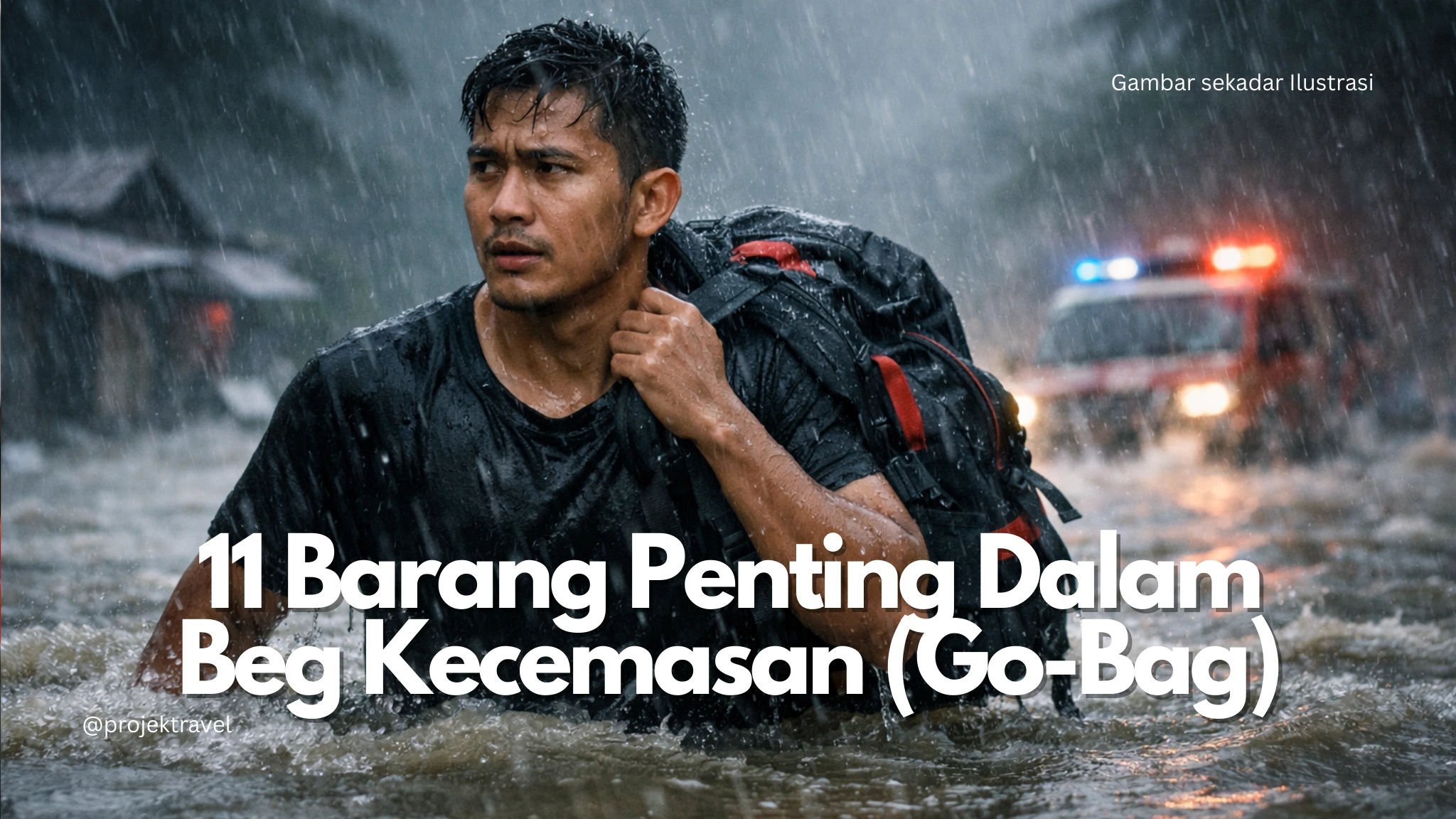 Checklist 11 Barang Penting Dalam Beg Kecemasan (Go-Bag)