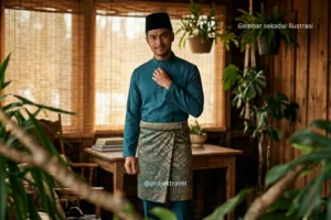 baju melayu dengan sampin