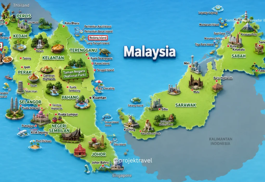 ilustrasi peta malaysia