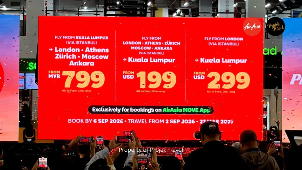 promosi Penerbangan AirAsia Ke Eropah